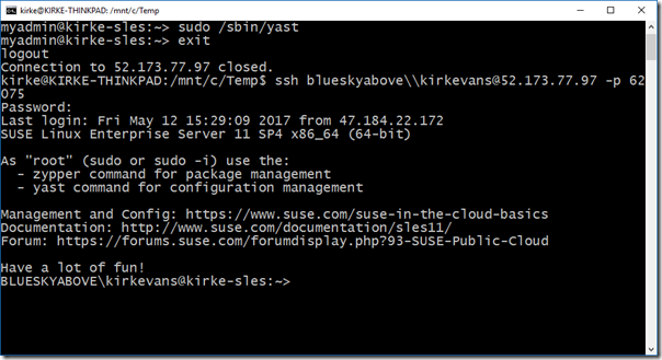 Connect from Azure AD Via SSH Connect from Azure AD Via SSH