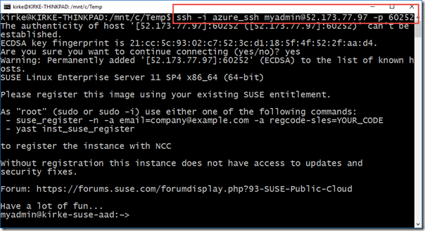 Connect Via SSH Connect Via SSH