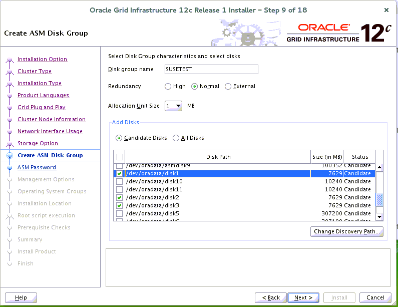 Create AMS Disk Group Create AMS Disk Group
