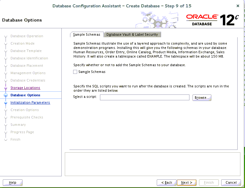 Database Options Database Options