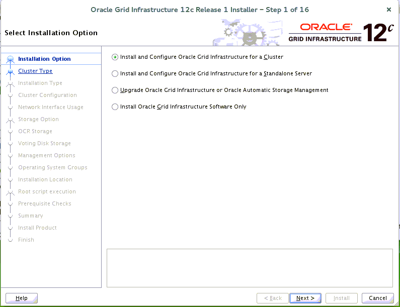 Installation Option Installation Option