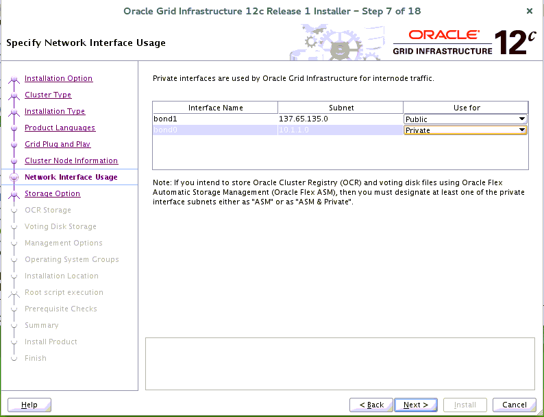Network Interface Usage Network Interface Usage