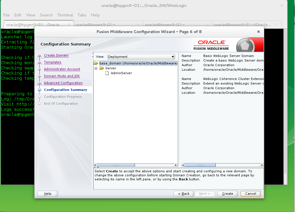 Configuration Summary Configuration Summary