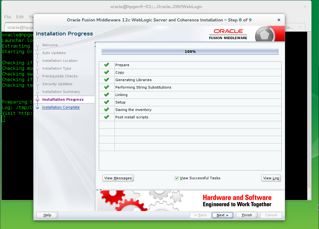 Installation Progress Installation Progress