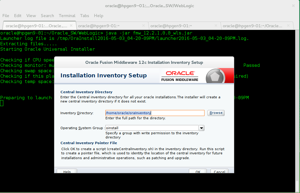 Installation Inventory Setup Installation Inventory Setup