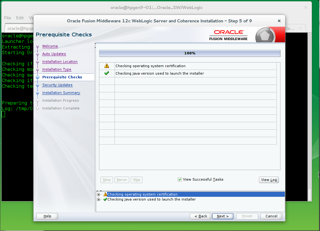 Prerequisite Checks Prerequisite Checks