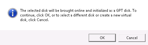 Offline disk prompt