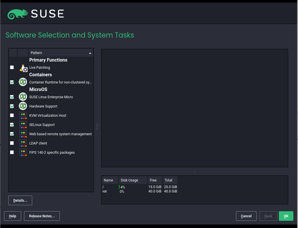 Software configuration Software configuration