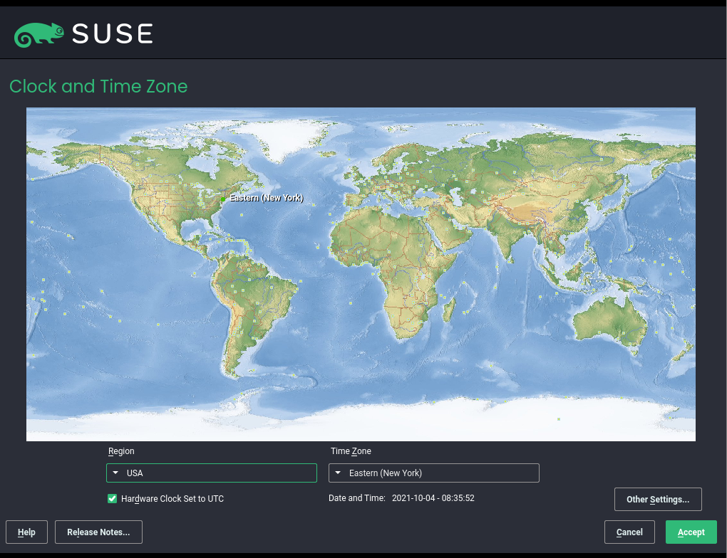 Time zone configuration Time zone configuration