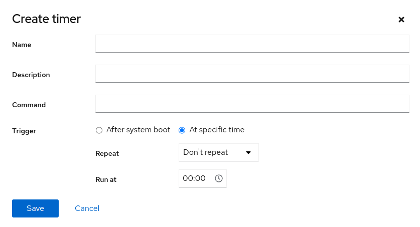 Creating timers Creating timers