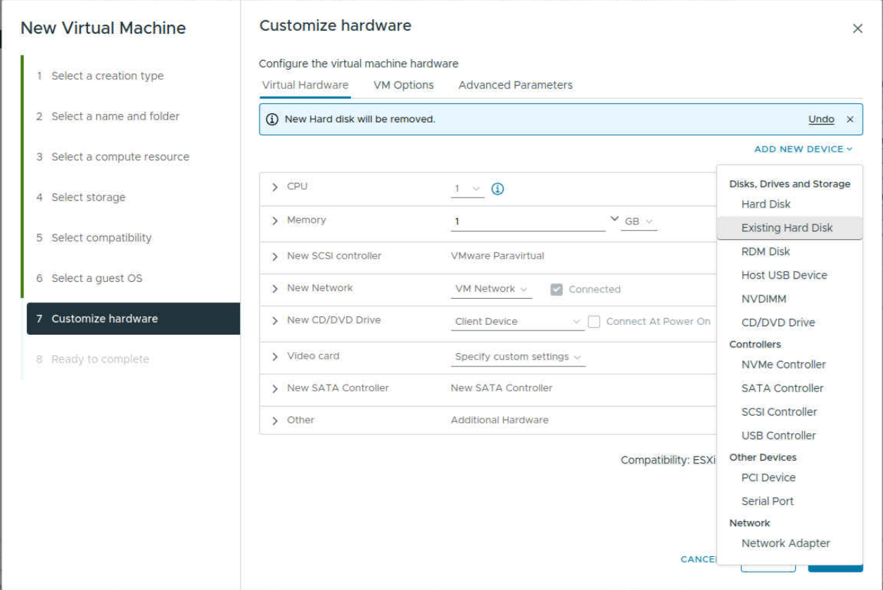 Adding new hard disk Adding new hard disk