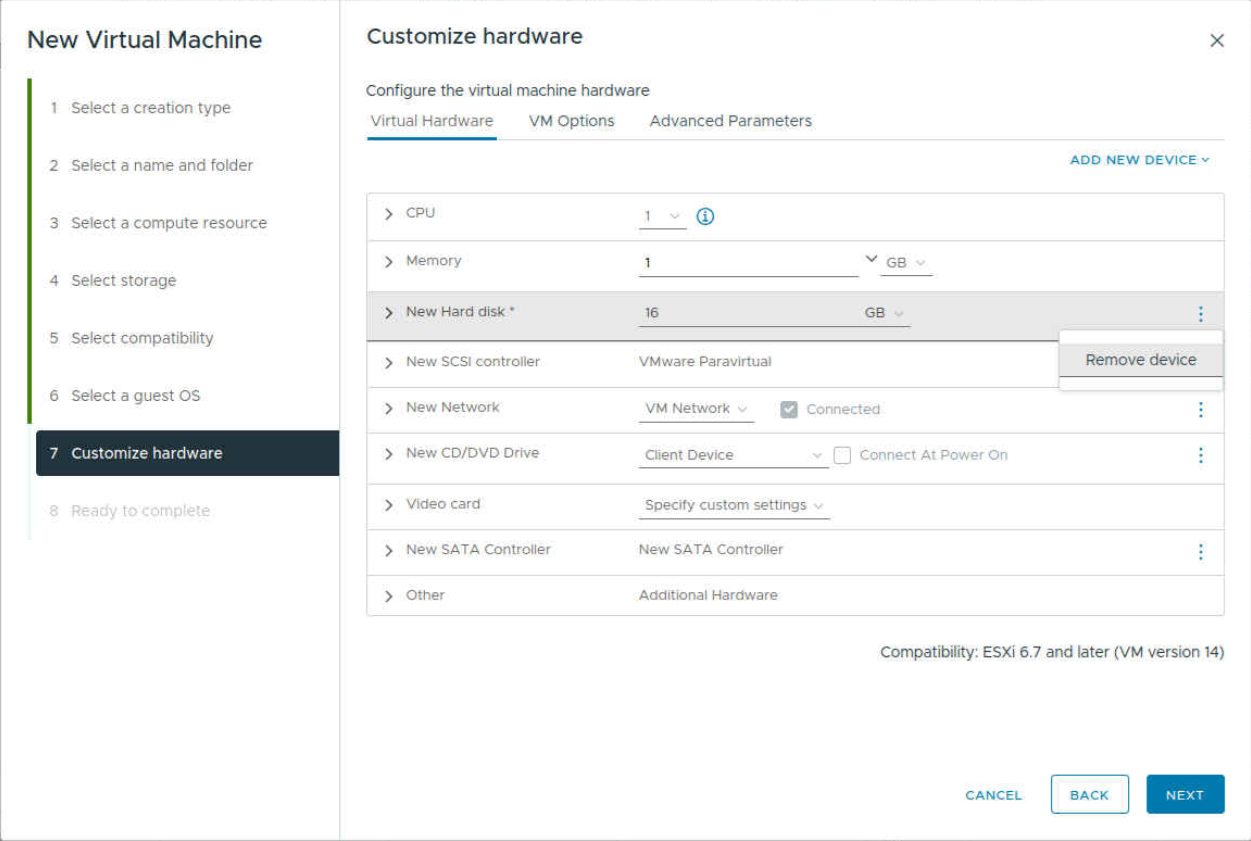 Removing preconfigured hard disk Removing preconfigured hard disk