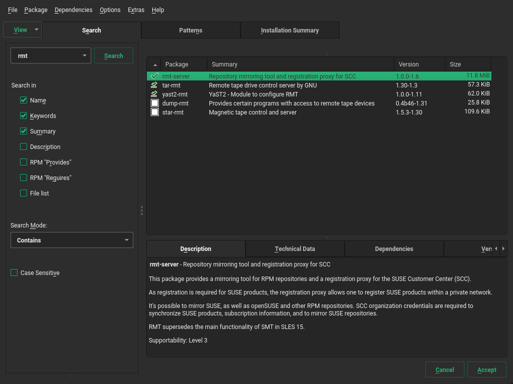 RMT pattern RMT pattern