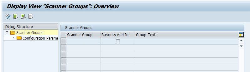Edit View Scanner Group with editable table