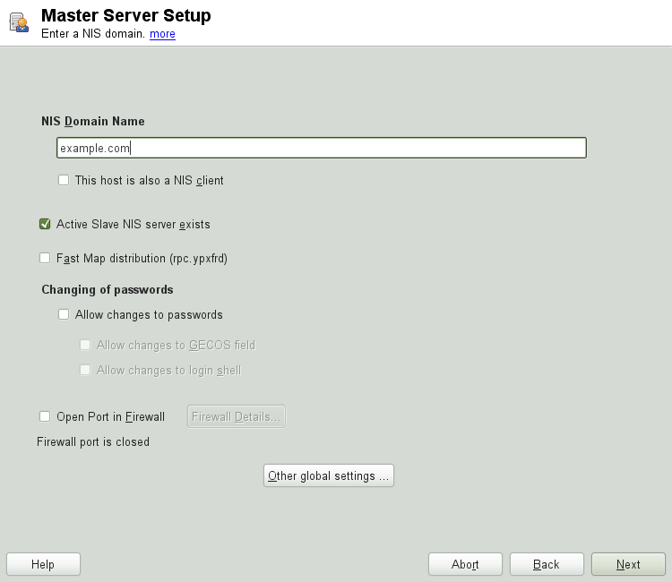 Master Server Setup