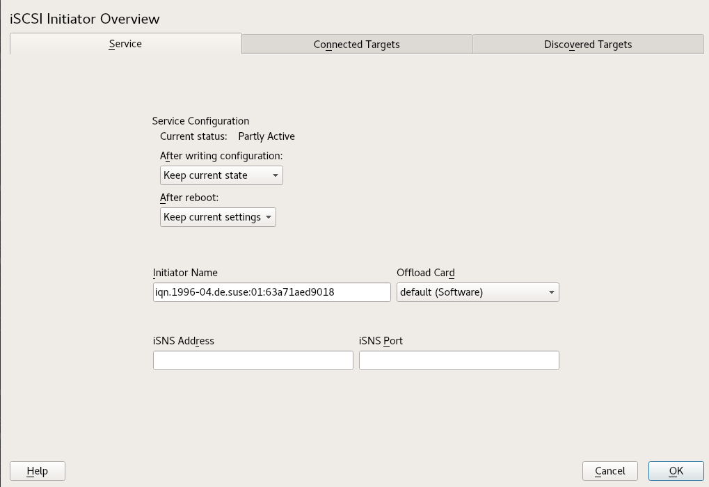 #1: Configuring the iSCSI initiator #1: Configuring the iSCSI initiator