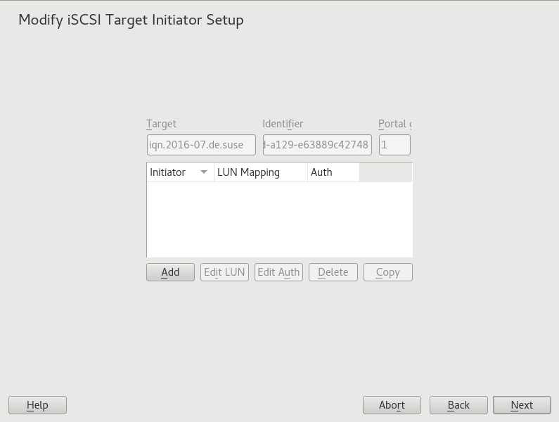 #1: Setting up an iSCSI LIO target group #1: Setting up an iSCSI LIO target group