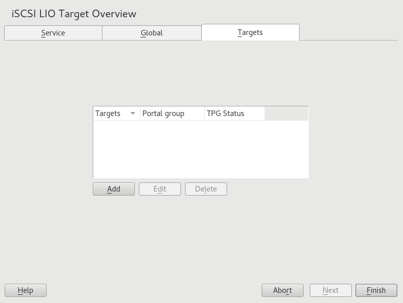 #1: Setting up an iSCSI LIO target group #1: Setting up an iSCSI LIO target group