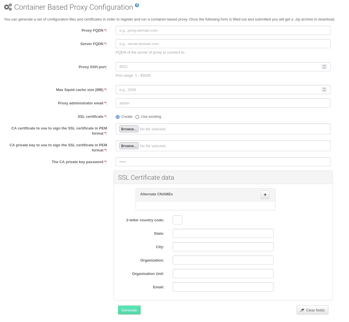 suma proxy containerized webui