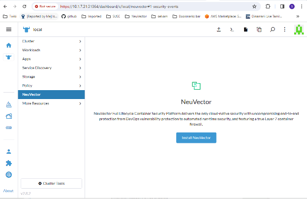 A screenshot of install SUSE Security application A screenshot of install SUSE Security application