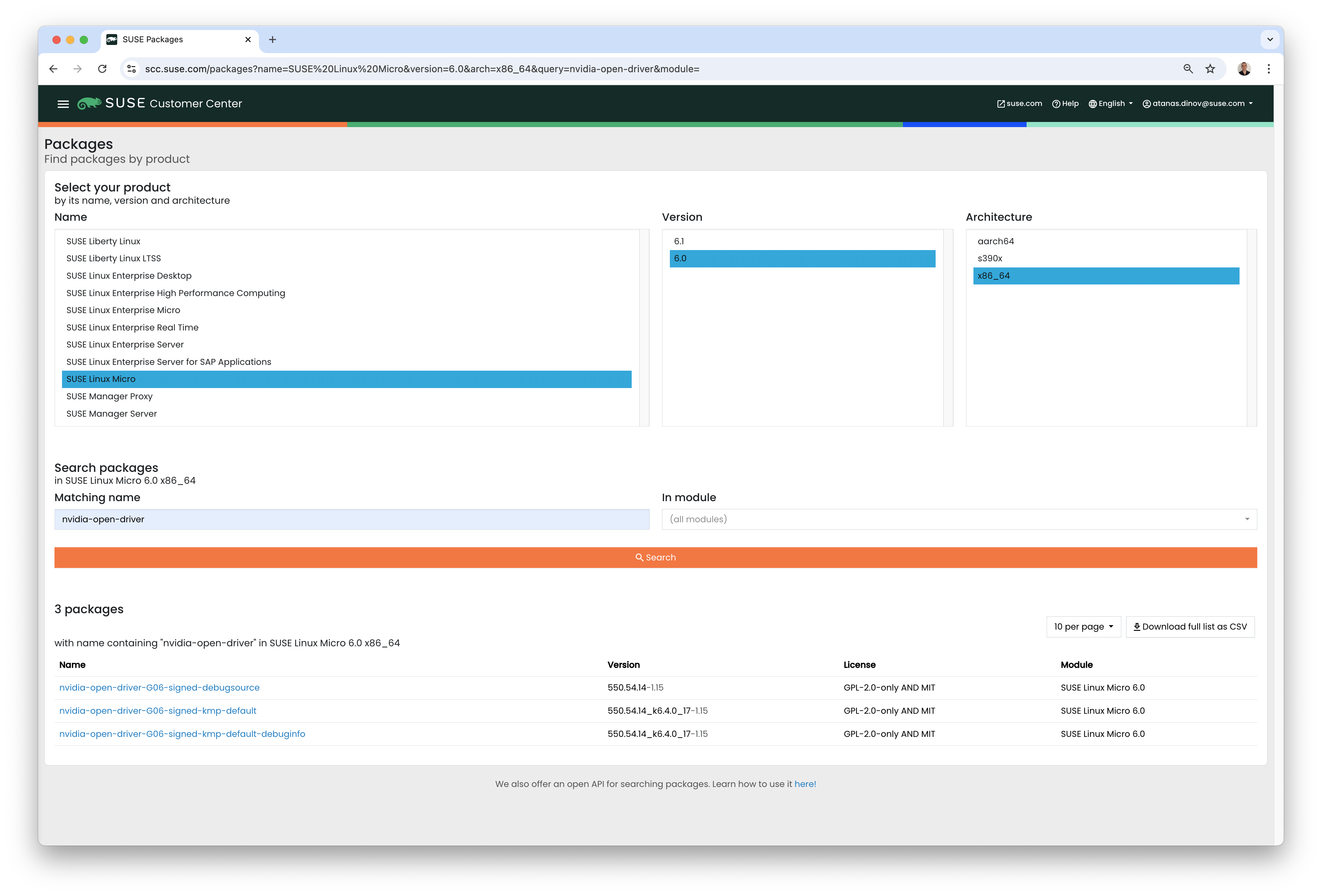 SUSE Customer Centre SUSE Customer Centre