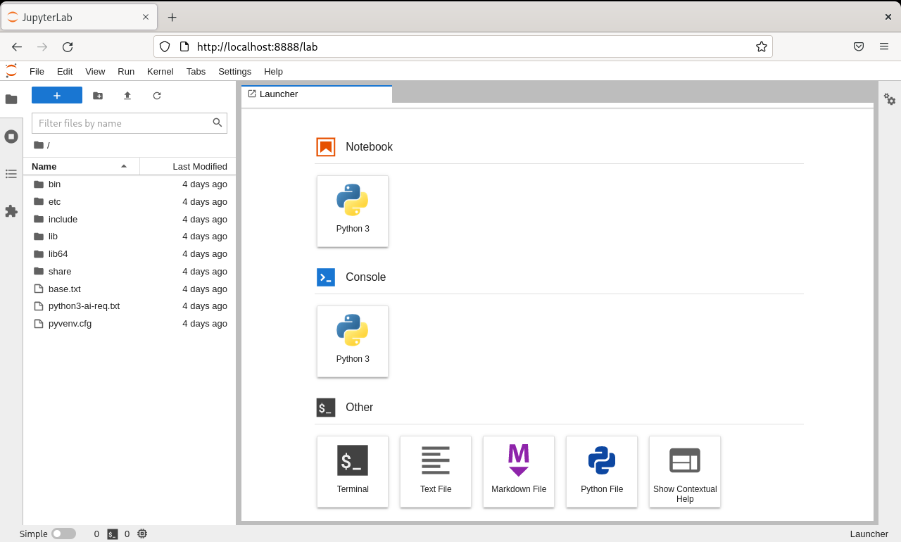 JupyterLab UI JupyterLab UI