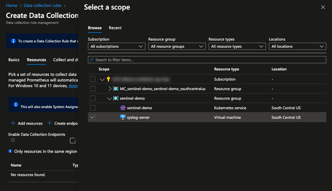 04 azure data collection scope 04 azure data collection scope