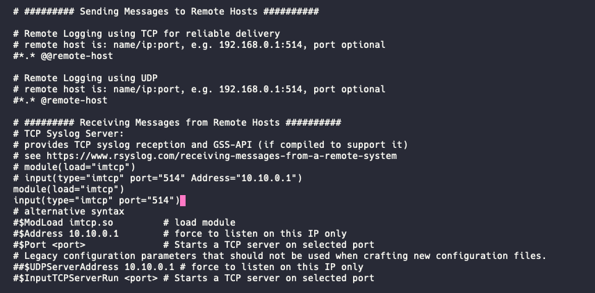 07 vm syslog config 07 vm syslog config