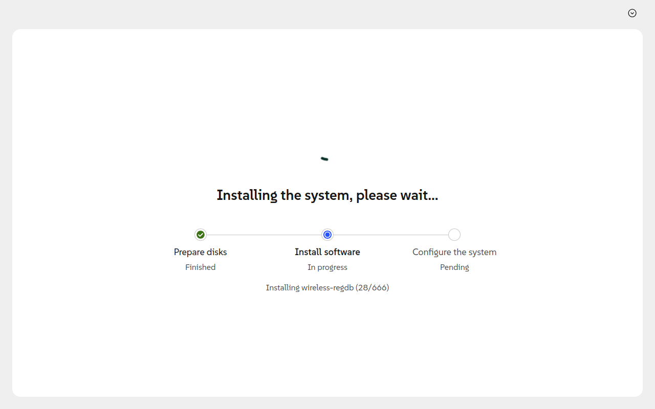 System installation System installation