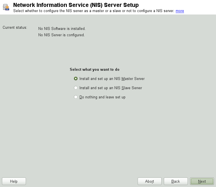 NIS Server Setup