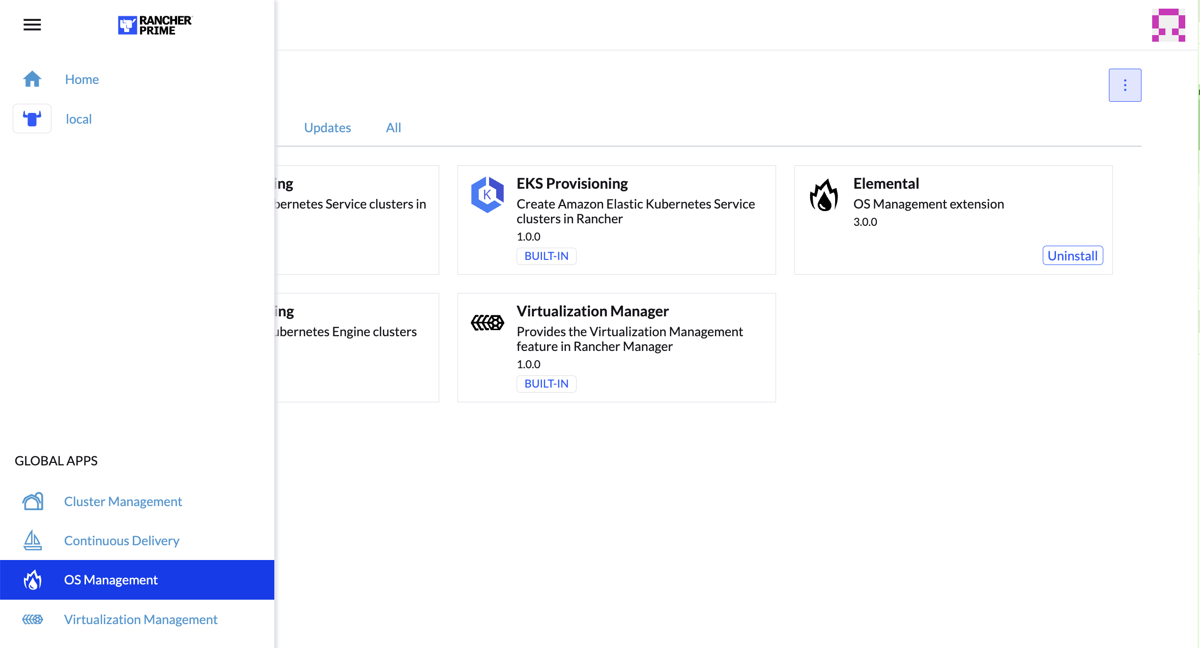 访问 Elemental 扩展 访问 Elemental 扩展