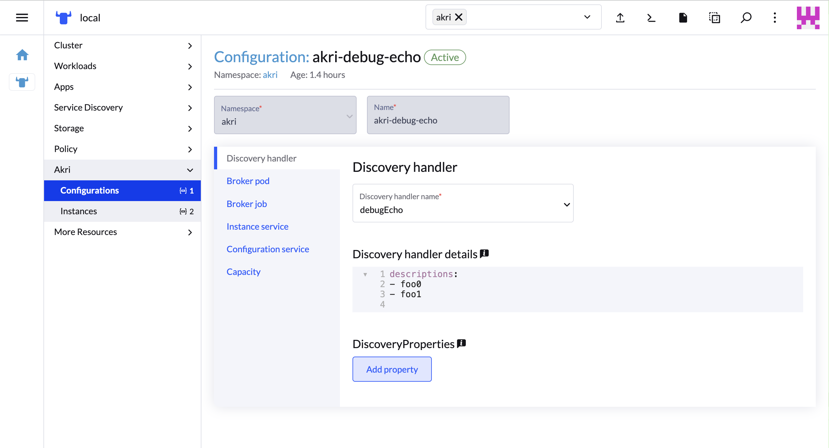 Akri 扩展配置编辑 Akri 扩展配置编辑