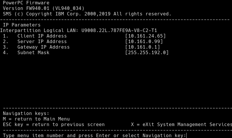 Configure network parameters Configure network parameters