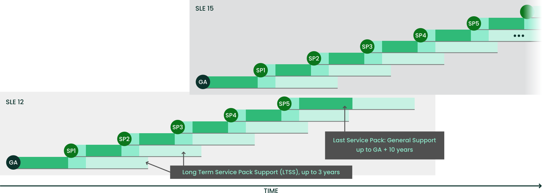 Long term service pack support