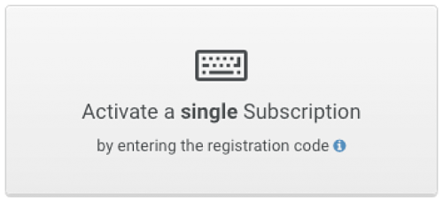 Activate a single subscription. Activate a single subscription.