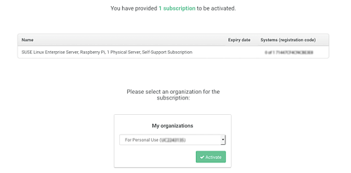 Confirm the activation. Confirm the activation.